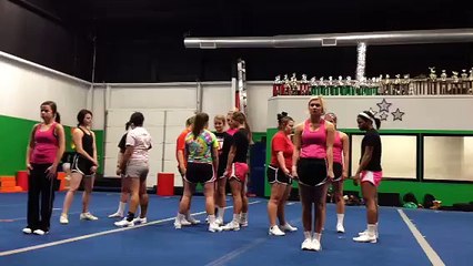 Cheerleading Stunt Gone Wrong!