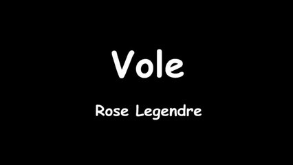 ECOLE EN CHOEUR - ACADEMIE DE NANTES - COLLEGE NOTRE DAME - LA FERTE BERNARD (72) - "VOLE" de ROSE LEGENDRE