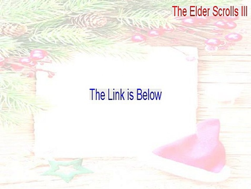 The Elder Scrolls III: Morrowind 1.2.0722 patch Full Download [Download Here]