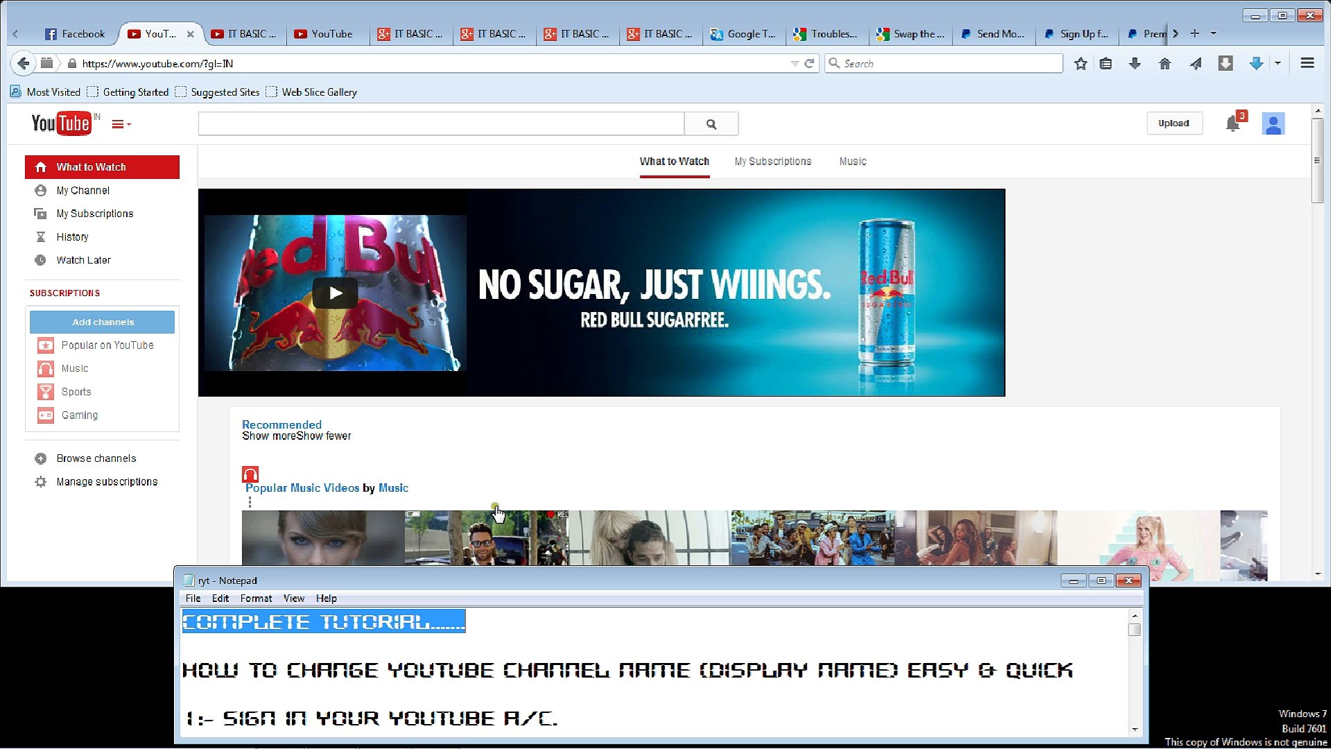 ⁣How to easy & quick change youtube channel name (display name)