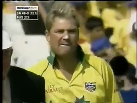 3 Superb Shane Warne Wickets 1999 World Cup Against South Africa - Shane Warne the Game Changer