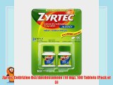 Zyrtec Cetirizine Hcl/Antihistamine (10 mg) 100 Tablets (Pack of 3)