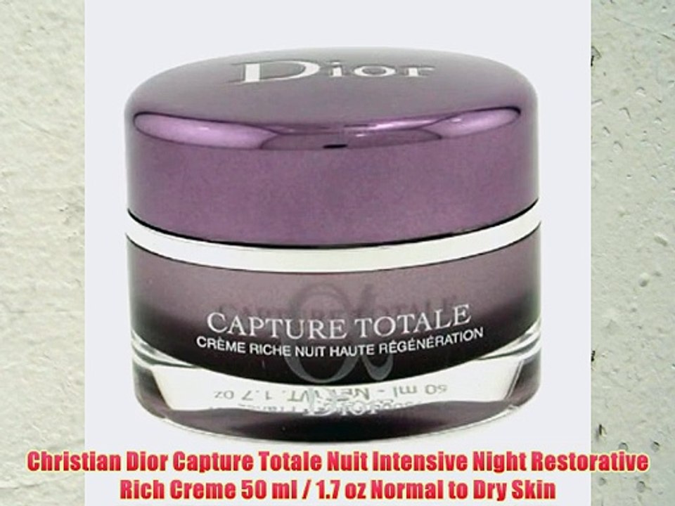Christian Dior Capture Totale Nuit Intensive Night Restorative Rich Creme 50 ml / 1.7 oz Normal