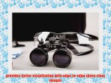 Dental Surgicial Loupe Loupes 2.5x Magnification 16.5 (420mm) Working Distance Black Goggles