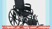 Drive Medical Viper Plus GT Wheelchair with Removable Flip Back Adjustable Arms Adjustable