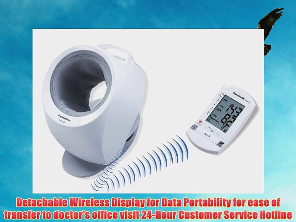Panasonic EW3153W Cuffless Upper Arm Blood Pressure Monitor with Wireless Display