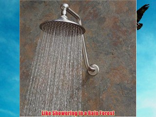 Atlantis 2 Rain Shower Head with Arm brushed nickel