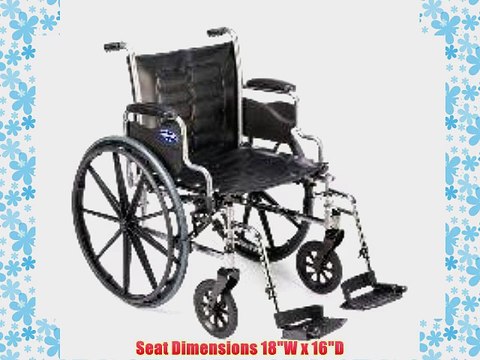 Invacare Tracer Ex2 Wheelchair 18 x 16/Permanent Full-Length Arms