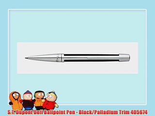 S.T. Dupont Defi Ballpoint Pen - Black/Palladium Trim 405674