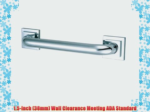Kingston Brass DR614361 Claremont Decor 36-Inch Grab Bar with 1.25-Inch Outer Diameter Polished