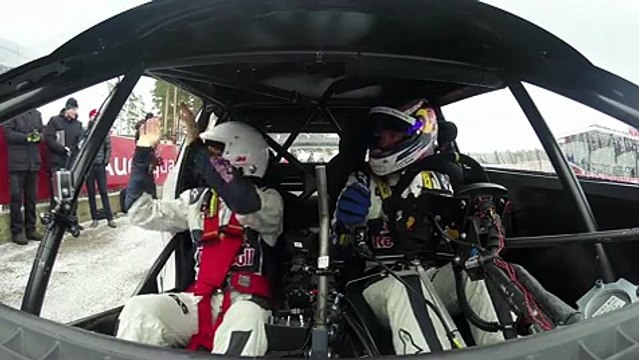 Audi A1 de competición: espectacular vuelta en un circuito helado