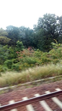 Railway border crossing from East Germany into Poland