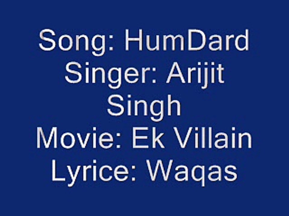 Humdard - Ek Villain