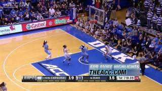 North Carolina vs Duke 2014-15 ACC Women's Basketball Highlights.