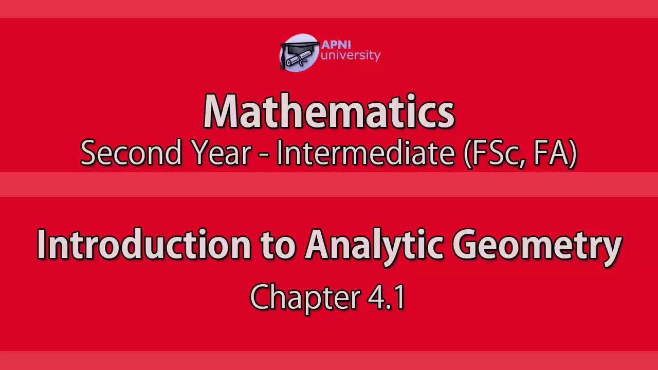 Introduction to Analytic Geometry - EX 4.1