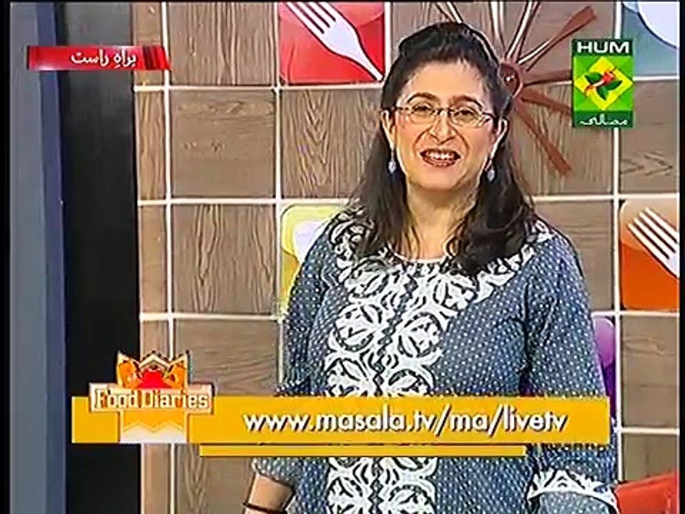 Food Diaries with Zarnak Sidhwa Cooking Show on Hum Masala Tv 23rd February 2015