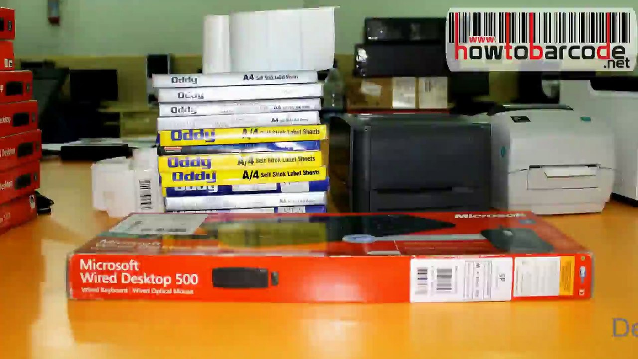 How to print barcode with both printers