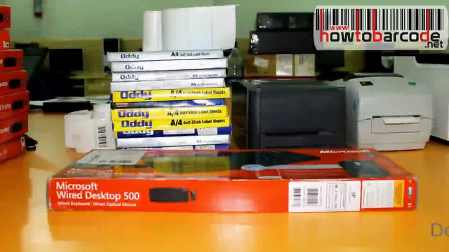 How to print barcode with both printers