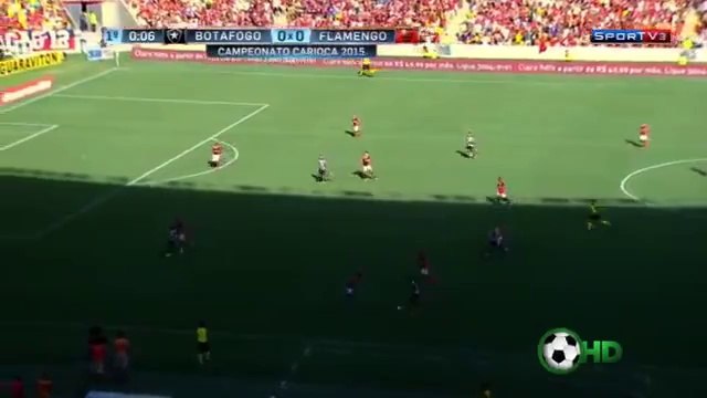 Gol - Botafogo 1 x 0 Flamengo - Taça Guanabara - Carioca 2015 - 01_03_2015 - Futebol HD‬