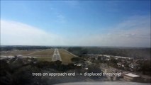 Citation V jet - landing with a strong, gusting crosswind