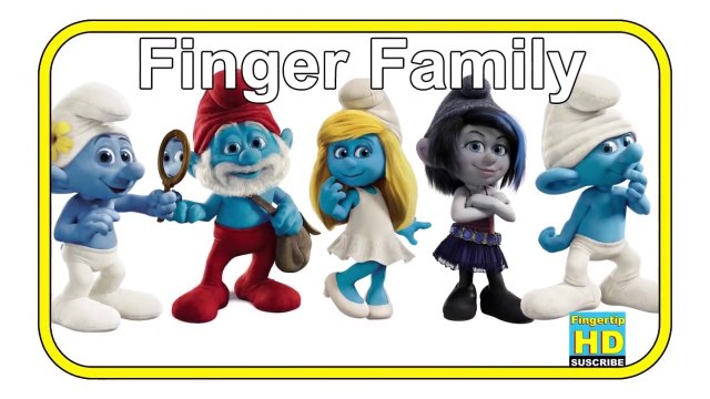 Finger Family (SMURFS) Nursery Rhymes for Children and Babies - MY FINGER FAMILY RHYMES