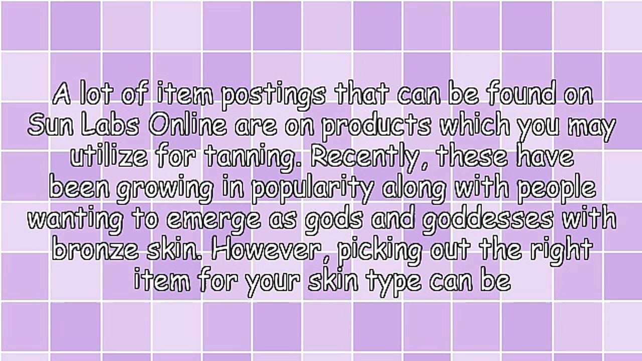 Buying Tanning Lotions From Sun Labs Online
