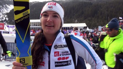 Interview de Margot Bailet après sa 4ème place en Super Combiné à Bansko - Vidéo FFS/EUROSPORT