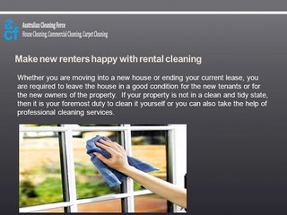 A Complete Guide on Rental Cleaning Service