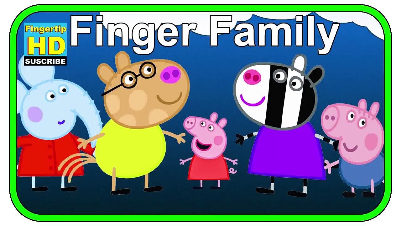 Finger Family Peppa Pig Cartoon Songs - Nursery Rhymes for Children ...
