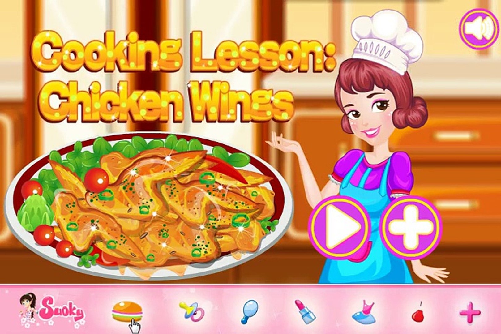 Cooking Games » Cooking Lesson - Chicken Wings Baking Game