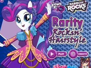 Dress Up Games » Rarity Rockin Hairstyle And Dress Up Game
