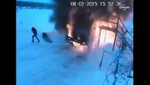 Rusya’da benzin istasyonunda petrol tankeri patladı