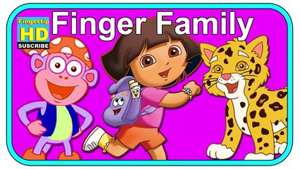 Finger Family Song - Dora Family Kids Animation - Daddy Finger Nursery Rhyme