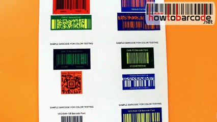 How to design, print and scan colorful barcodes