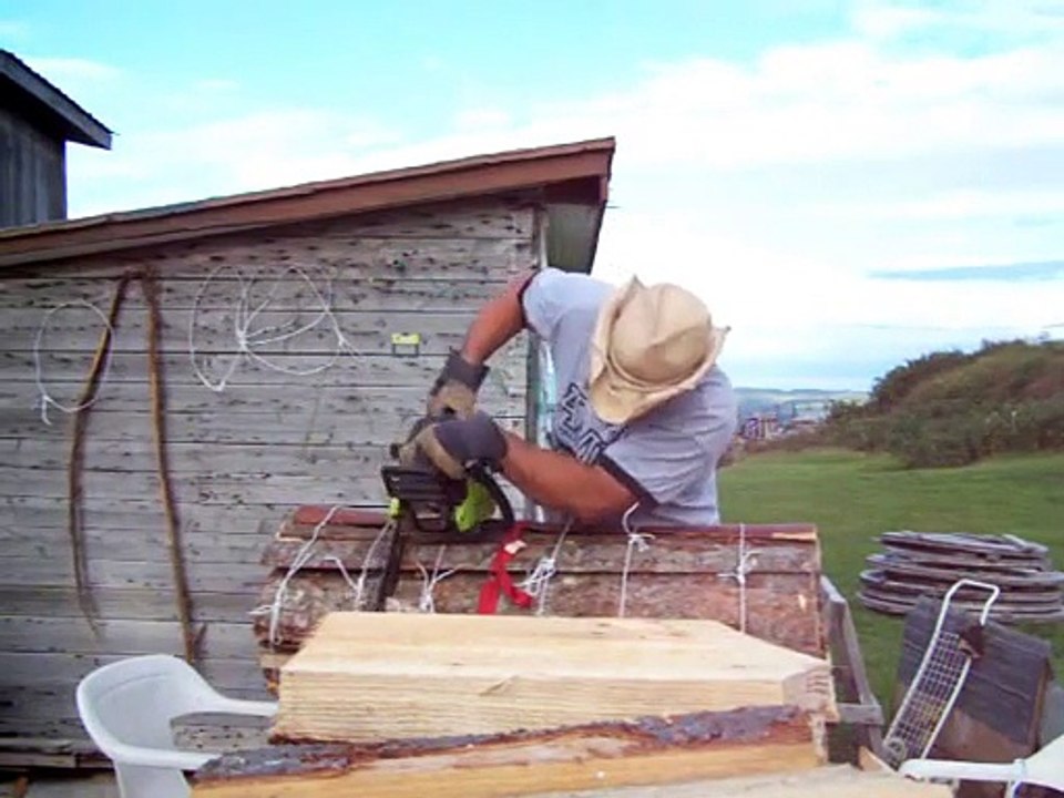 Making firewood bundles for easiest stacking