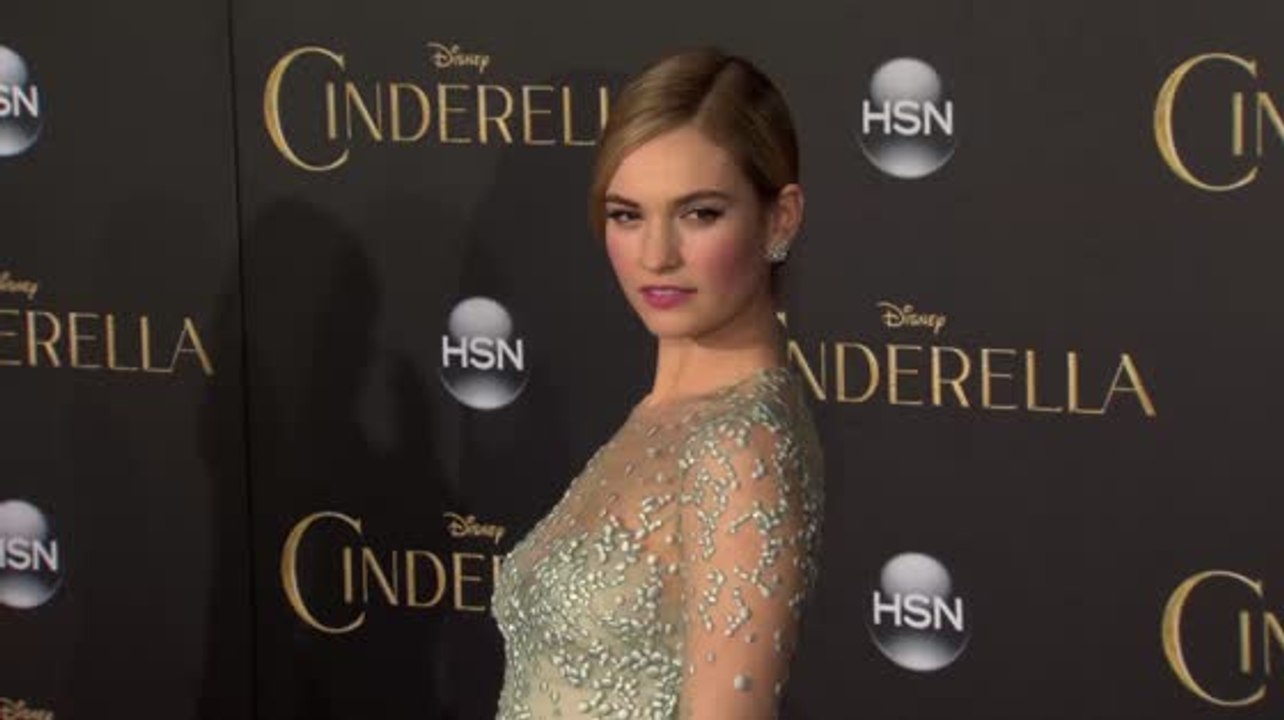 Cinderella Lily James And Prince Charming Richard Madden Premiere Cinderella