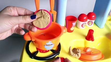 Peppa Pig Cooking Play Set Play Doh Food Ice Cream Playdough Chef Peppa Pig Cooking Set Ca