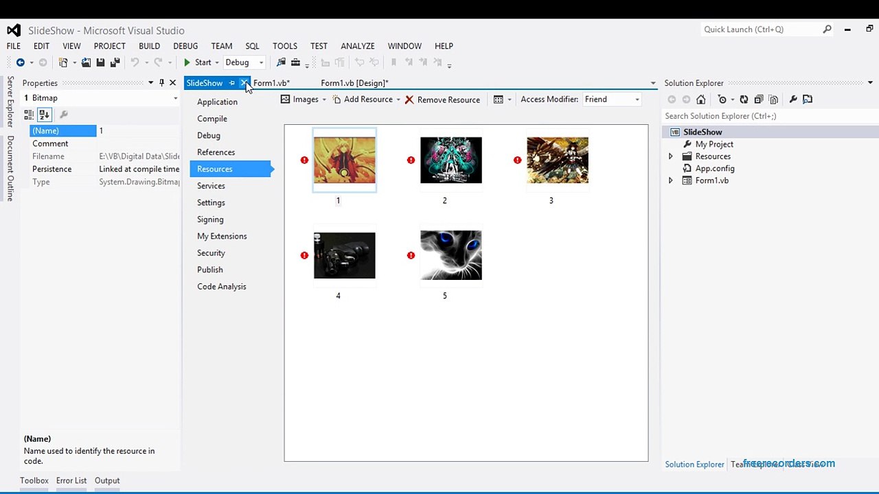 how we make pictures slider in vb.net