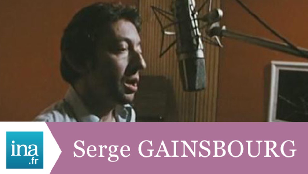 Serge Gainsbourg enregistre "Je suis venu te dire que je m'en vais" - Archive INA