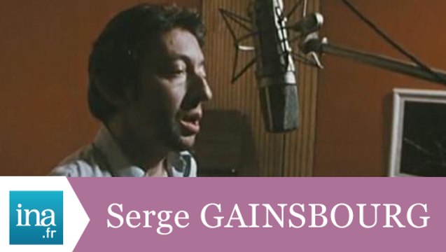 Serge Gainsbourg enregistre Je suis venu te dire que je m'en vais - Archive INA
