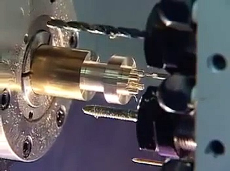 CNC Lathe with 4 Axis stunning must watch