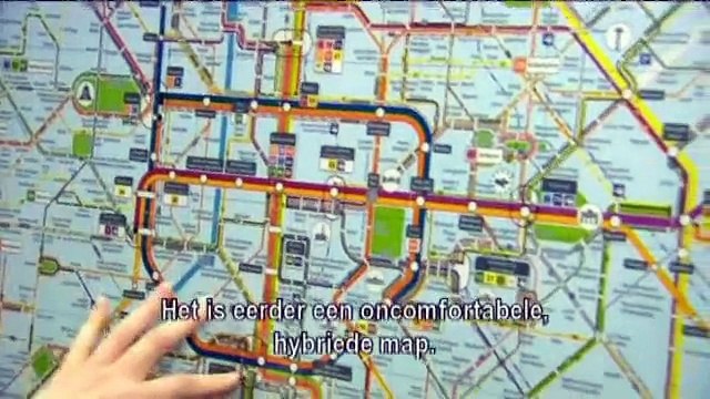 Un plan du métro bruxellois restylisé