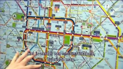 Un plan du métro bruxellois restylisé