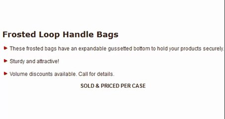 Best quality Frosted Shopping Bags