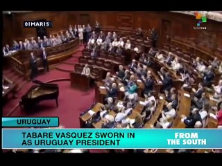 Vazaquez takes office as president of Uruguay