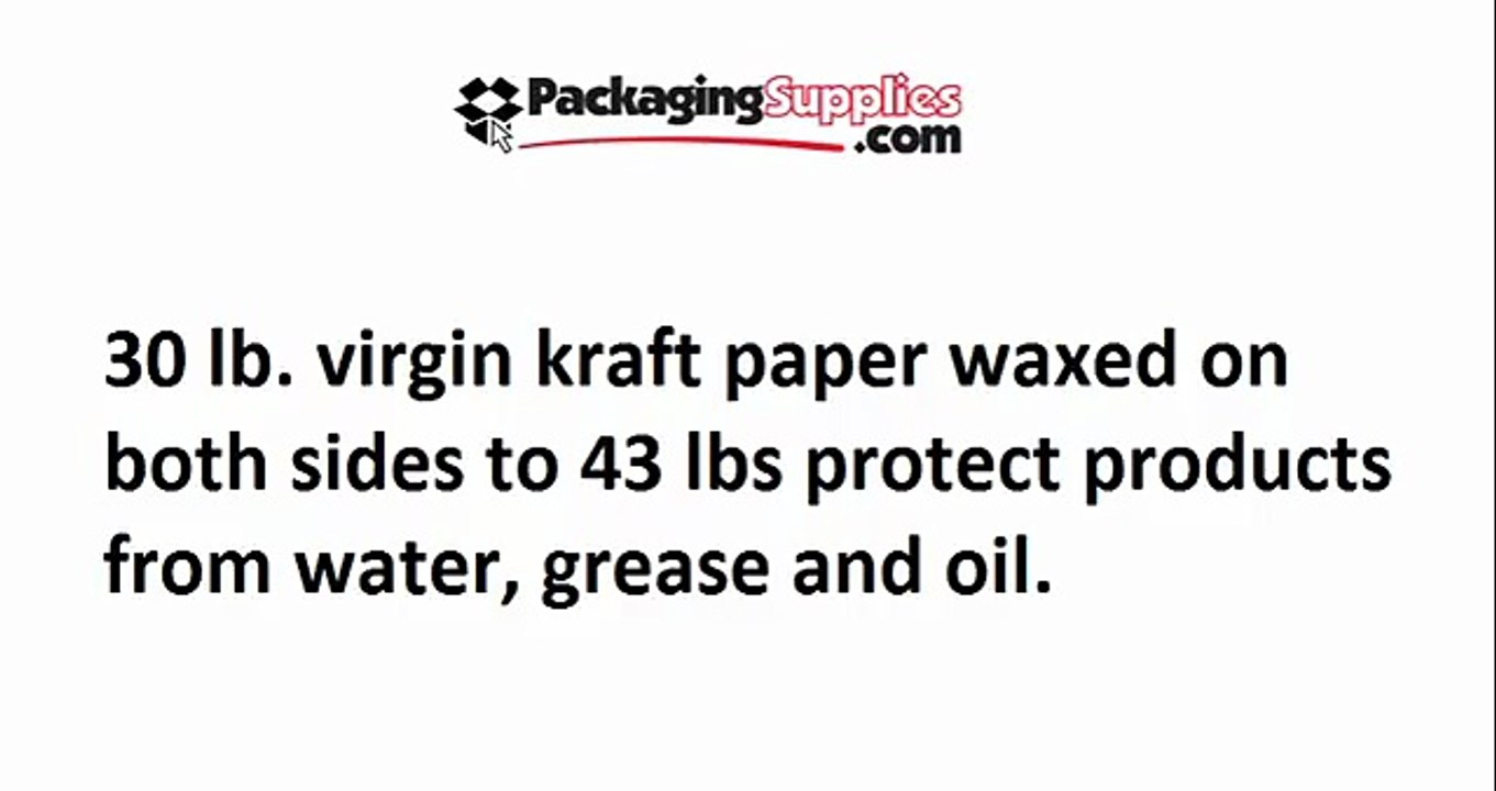 Waxed Kraft Paper for Better Items' Protection
