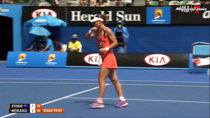 Samantha Stosur vs Monica Niculescu Australian Open 2015 Highlights