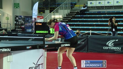1/2 finales dames : Carole Grundisch Vs Li Xue #Orchies2015