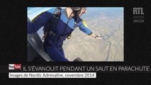 Il s'évanouit en plein saut en parachute