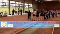 Présentation des équipes, Rives de Saône contre Bourg-en-Bresse, Sport Boules, J9 Elite Féminine, Saison 2014 /2015